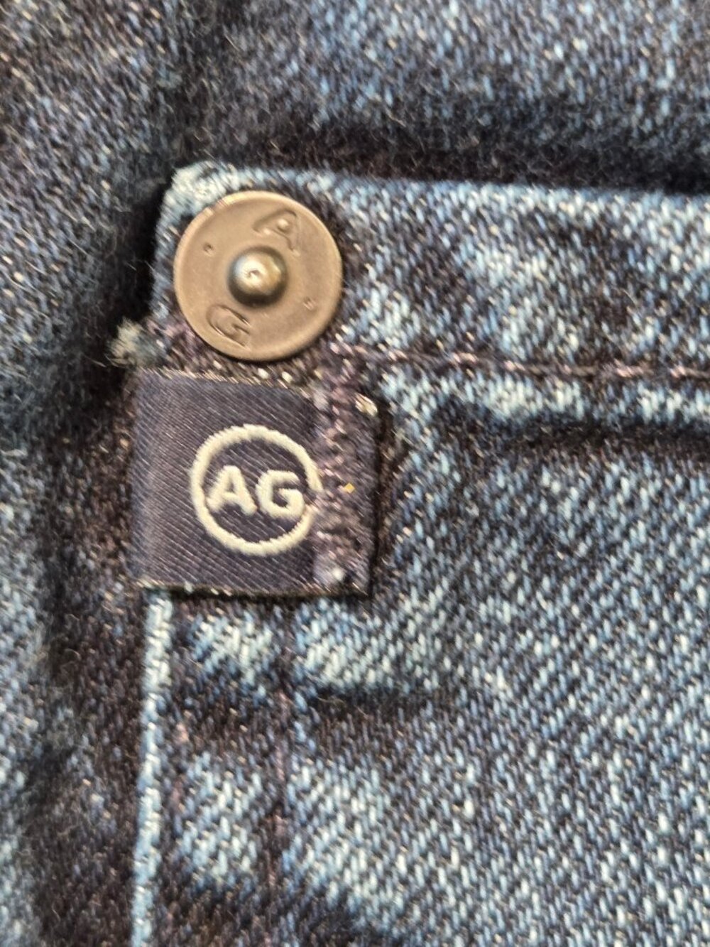 AG Adriano Goldschmied Matchbox Slim Straight Jeans Men's 34x30 Dark Wash USA Ma - Picture 8 of 11